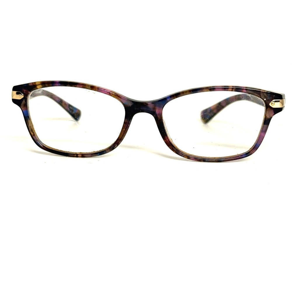 Coach 5288 Confetti Purple Eyeglasses Frames 51-17-135 Rectangular Tortoise